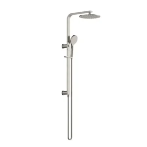 Twin Round head Shower Set – Brushed Nickel