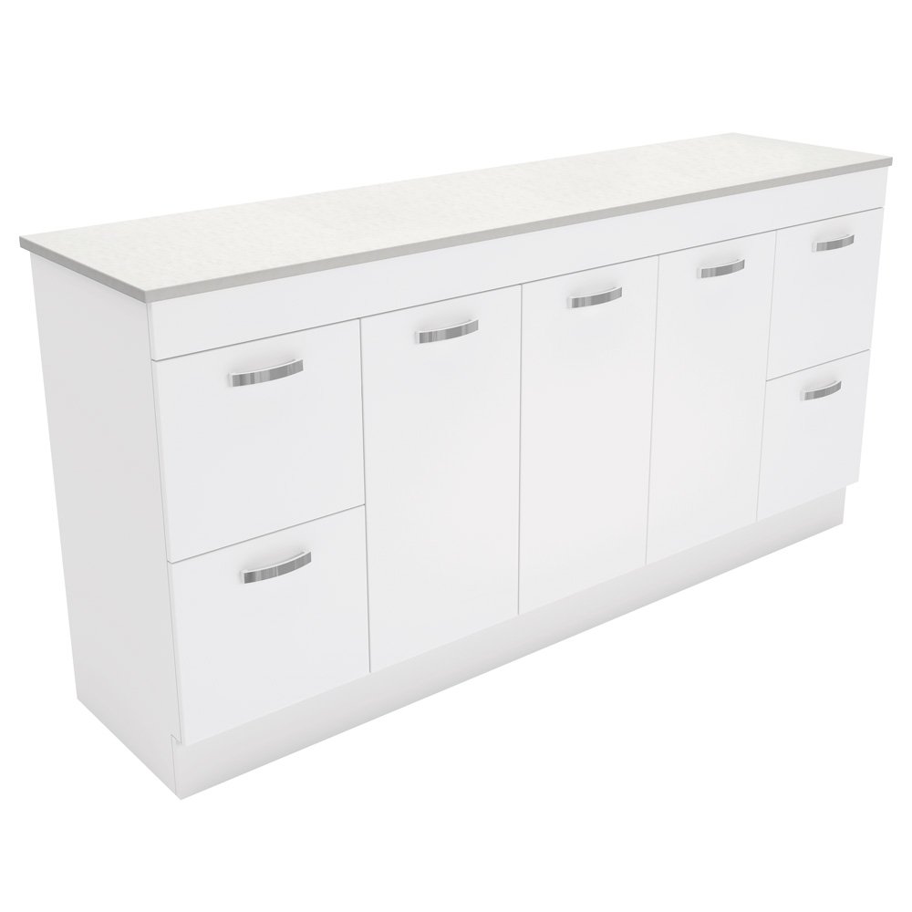 Unicab 1800mm Extra Wide Wall Hung Cabinet and Cabinet On Kickboard