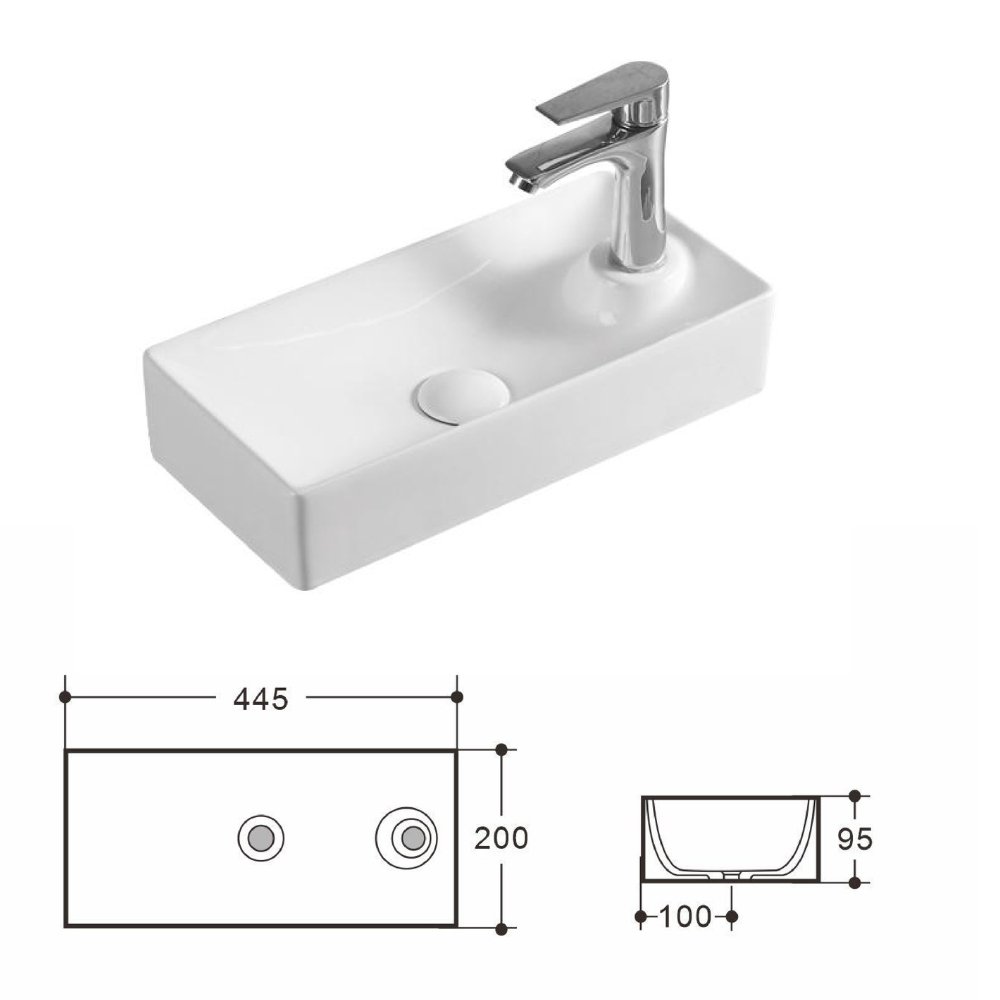 Wall Hung The Counter Basin - White - Image 4