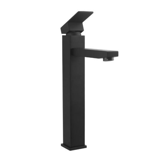 Vallo Chrome Square Tall Basin Mixer - Image 2