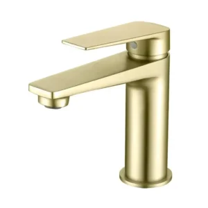 Zevo Short Basin Mixer Z13BMBG – Brushed Gold
