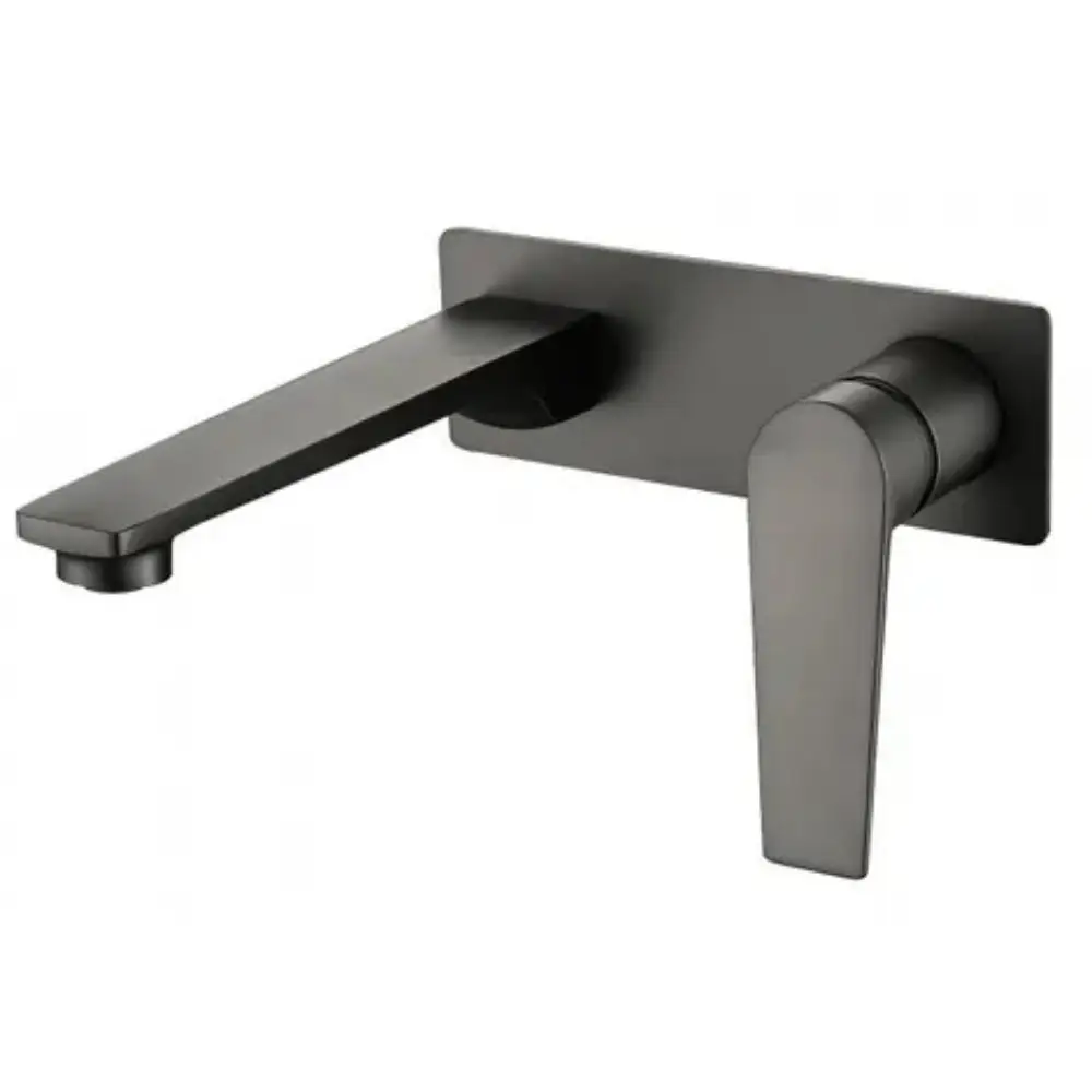 Zevo Wall Basin Mixer Set Z13WBMGM - Gun Metal