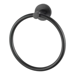 PIN Round Black Towel Ring