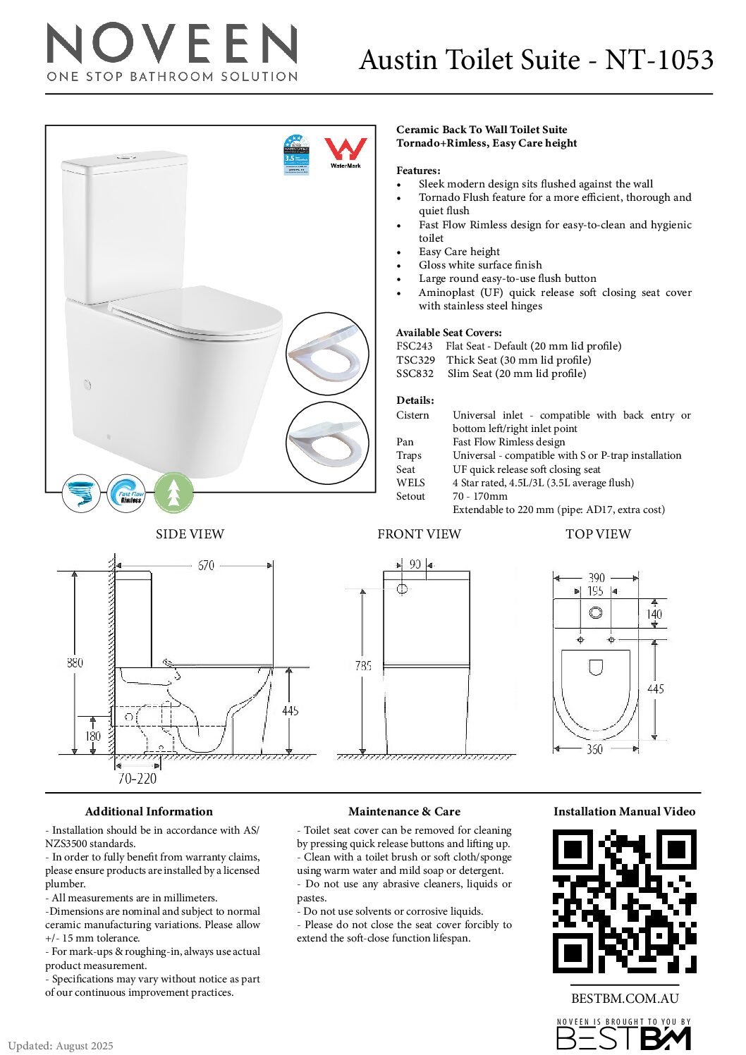 Austin Toilet Suite NT-1053 - Image 2