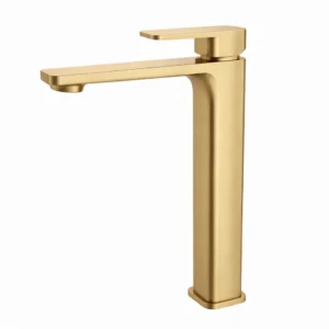 Seko- Light Brushed Gold Tall Basin Mixer