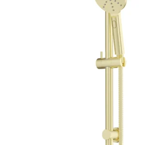 Light Brushed Brass Shower Station