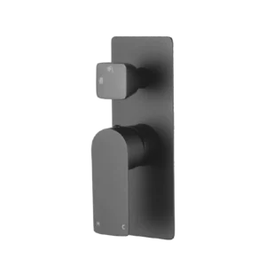 OVA Series Solid Gunmetal Bath/Shower Wall Mixer with Diverter Wall Mounted(color up)