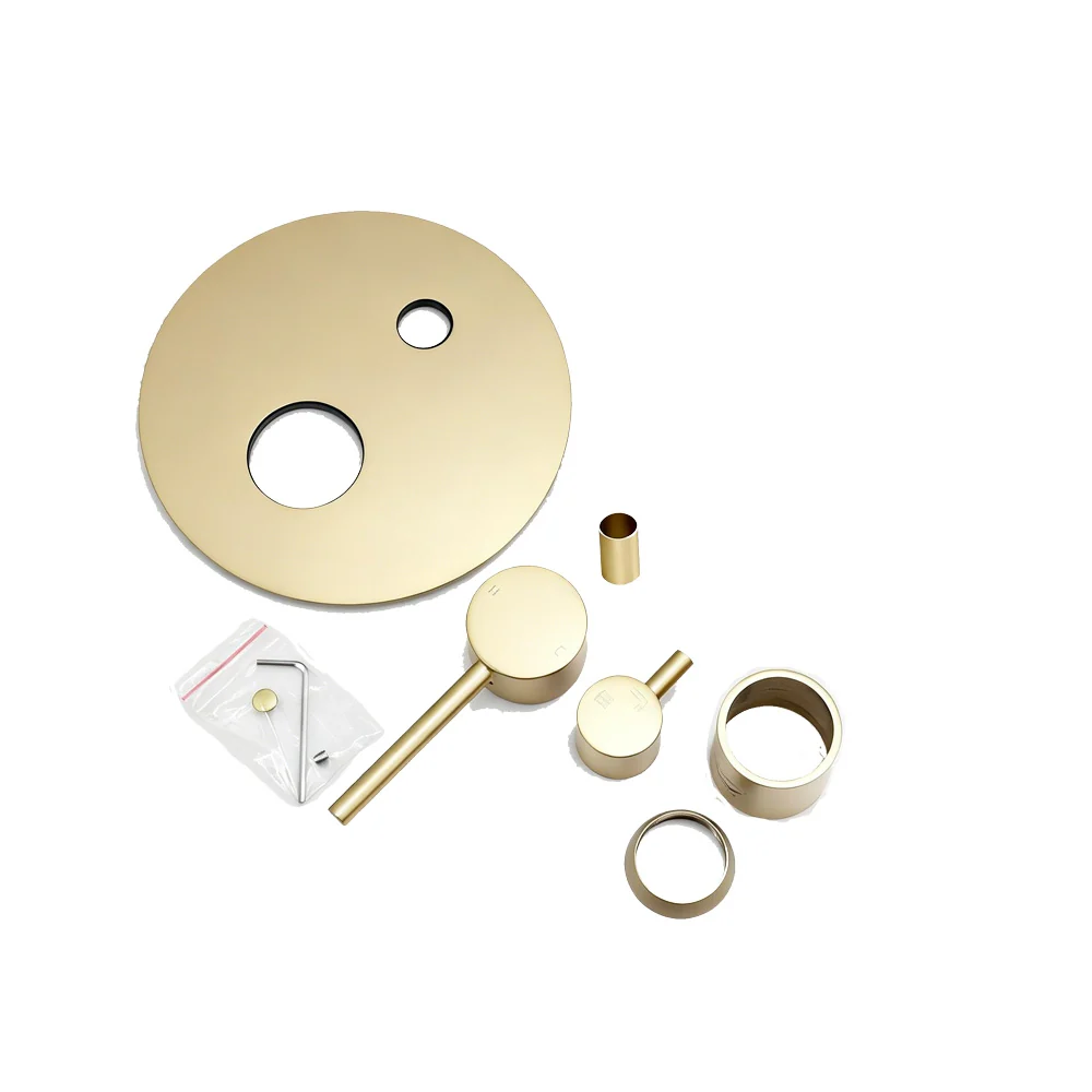 PINO Series Light Brushed Brass Diverter Mixer Trim Kit (match CLPD) - Image 2