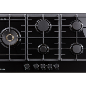 90cm Black Glass Gas Cooktop -TGC9GLBK