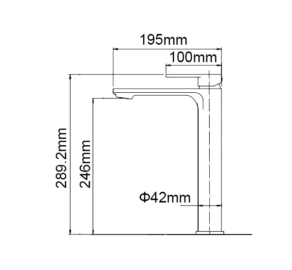 Seko Series Chrome Tall Basin Mixer - Image 2