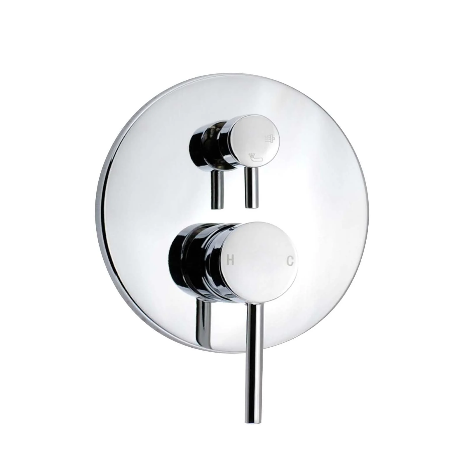 PINO Round Chrome Shower/Bath Mixer Diverter(color up)