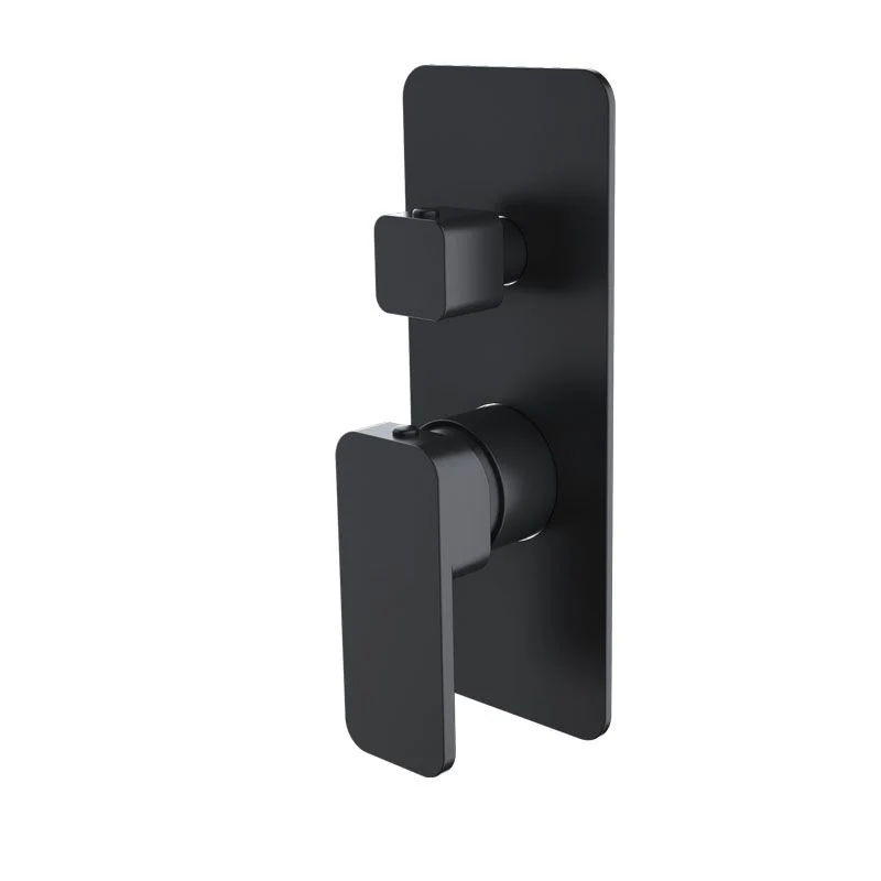 SEKO Series Solid Brass Black Bath/Shower Wall Mixer with Diverter Wall Mounted