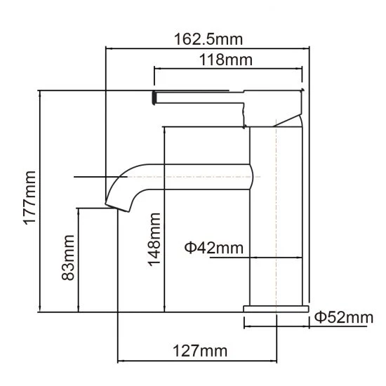 PINO - Brushed Copper Basin Mixer Regular price - Image 3