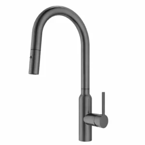 Cary Round Gun Metal Pull Out Kitchen Mixer