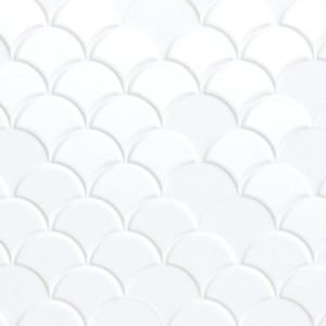 Fish scale 3D White