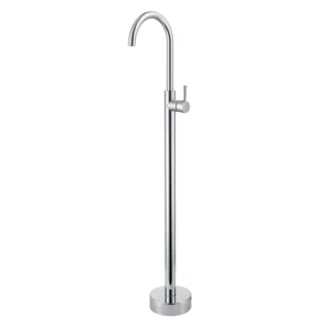 Norico Pentro Round Chrome Solid Brass Freestanding Mixer