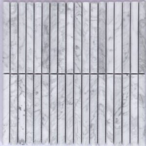 Carrara Marble Convex Mosaics