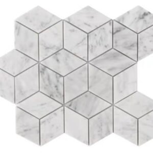 Carrara Marble Diamond Mosaic