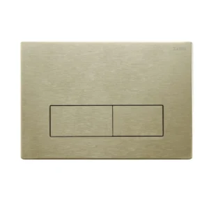 Square Brushed Gold Stainless Steel Button