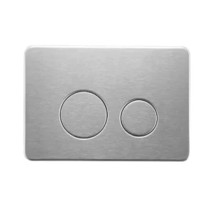 Round Satin Chrome Stainless Steel Button