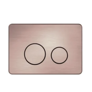 Round Brushed Bronze Stainless Steel Button
