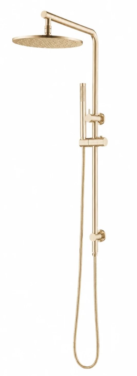 Light Gold Round Brass Shower Station