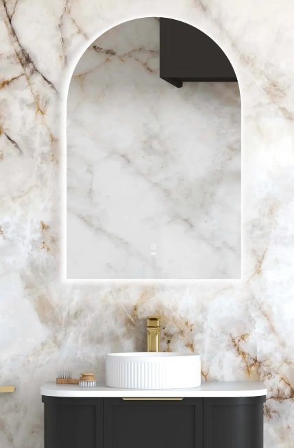 LED Archie 900(H)x600(W) Frameless Tuffi Mirror