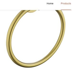 TIARA Towel Ring Brushed Gold